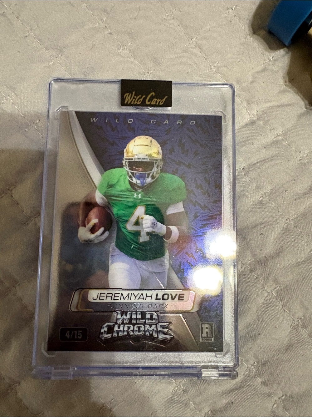Wildcard Chrome Jeremiyah Love Football Trading Card - Green